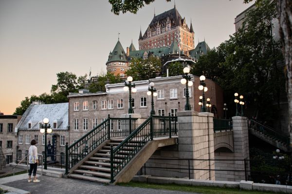chateau frontenac in summer